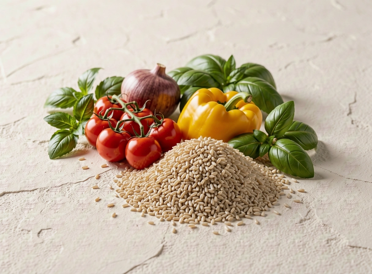 Frische gesunde Zutaten für eine ausgewogene Ernährung