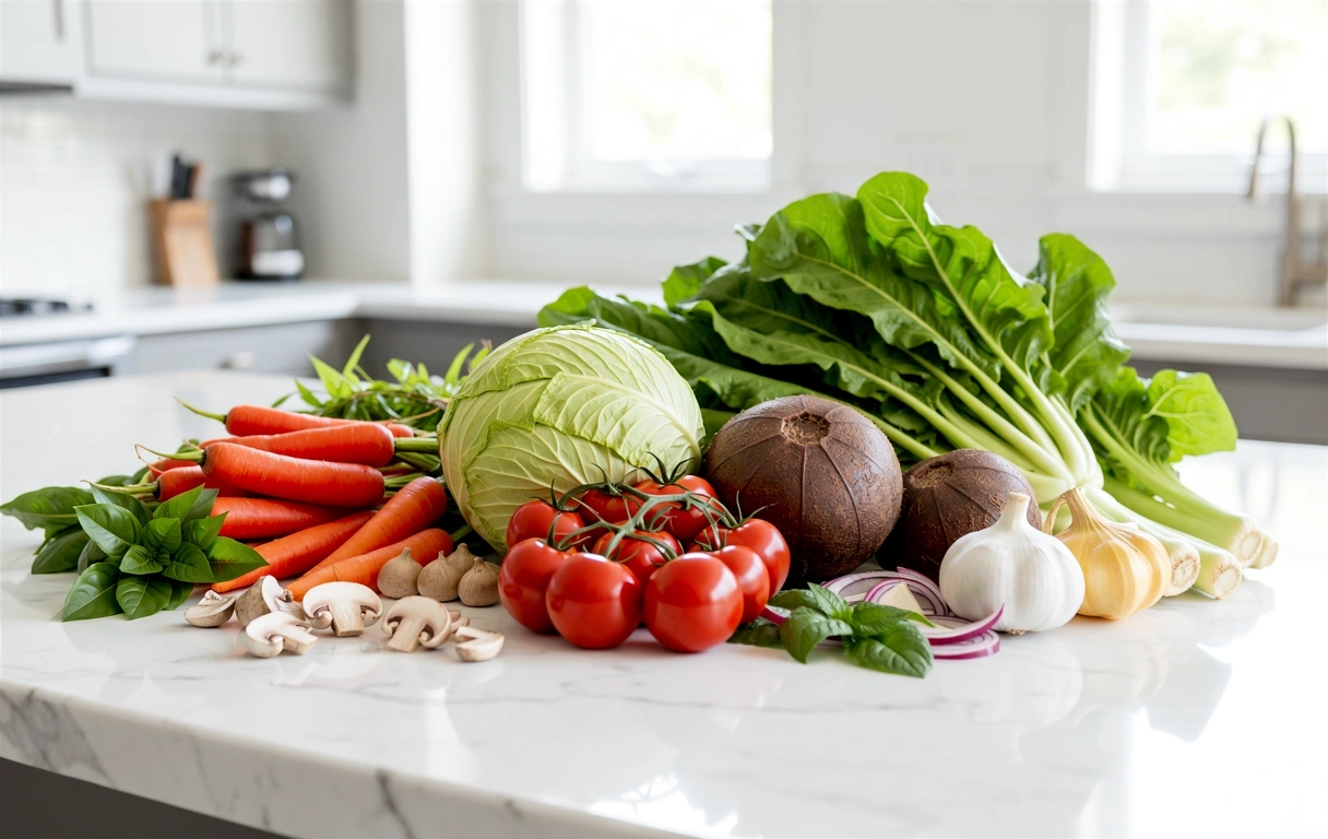 Frische gesunde Zutaten